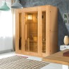 Finnische Holzsauna für 3 Personen mit Elektro-Ofen 3,5 kW Zen 3 Verkauf