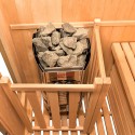3-sitzige finnische Sauna aus Holz Elektroofen 3,5 kW Zen 3 Lagerbestand
