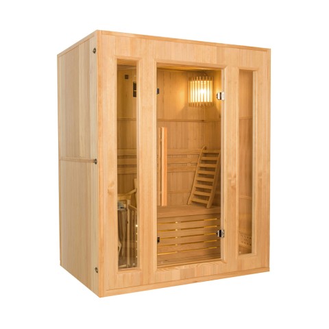 Finnische Sauna 3 Plätze Holzh Elektro-Ofen Haus 4,5 kW Zen 3