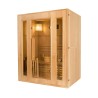 Finnische Heimsauna aus Holz, 3 Personen, Elektroofen 4,5 kW Zen 3 Sales