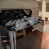 Finnische häusliche Holzsauna 3 Plätze Elektroofen 4,5 kW Zen 3 Lagerbestand