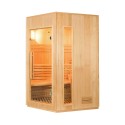 Finnische Ecksauna mit 3 Sitzplätzen aus Holz von home Zen 3C Elektroofen Verkauf