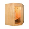 Heimsauna Finnisch 3-Personen Eckmodell mit Elektroofen 4,5 kW Zen 3C Angebot