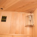 Heimsauna Finnisch 3-Personen Eckmodell mit Elektroofen 4,5 kW Zen 3C Rabatte