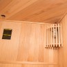 Heimsauna Finnisch 3-Personen Eckmodell mit Elektroofen 4,5 kW Zen 3C Rabatte