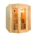 Traditionelle finnische Heimsauna 4 Personen aus Holz mit Elektroheizung Zen 4 Angebot