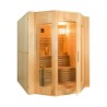 Traditionelle finnische Haussauna 4 Plätze in Holz Zen Elektroofen 4 Sales