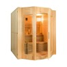 Traditionelle finnische Heimsauna 4 Personen aus Holz mit Elektroheizung Zen 4 Sales
