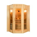 Traditionelle finnische Heimsauna 4 Personen aus Holz mit Elektroheizung Zen 4 Aktion