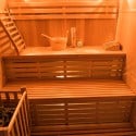 Traditionelle finnische Heimsauna 4 Personen aus Holz mit Elektroheizung Zen 4 Rabatte