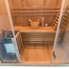 Finnische Heimsauna aus Holz, 3 Plätze, 3,5 kW Ofen Sense 3 Sales