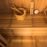 Finnische Heimsauna aus Holz, 3 Plätze, 3,5 kW Ofen Sense 3 Rabatte