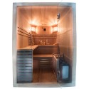 Finnische Holzsauna für 4 Personen, 4,5 kW Ofen Sense 4, für Zuhause Sales