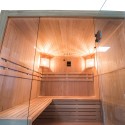 Finnische Holzsauna für 4 Personen, 4,5 kW Ofen Sense 4, für Zuhause Auswahl