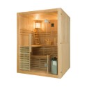 Finnische Heimsauna für 4 Personen aus Holz mit 6 kW Ofen Sense 4 Angebot