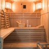 Finnische Heimsauna für 4 Personen aus Holz mit 6 kW Ofen Sense 4 Rabatte