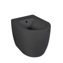 Schwarzes Standbidet wandnah modern Badezimmer Sanitär Strong Aktion