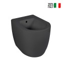 Schwarzes Standbidet wandnah modern Badezimmer Sanitär Strong Verkauf