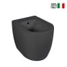 Schwarzes Standbidet wandnah modern Badezimmer Sanitär Strong Verkauf