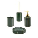 Bad-Accessoire-Set Zahnbürstenspender Seifenschale Toilettenbürsten-Set Smaragd Verkauf