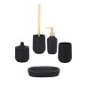Schwarz Badezimmer Zubehör Set Seifenschale Zahnbürstenhalter WC-Bürste Ebony Verkauf