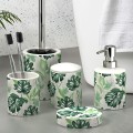 Badezimmerzubehör-Set: Zahnputzbecher, Seifenschale, WC-Bürste, Seifenspender Gardena Aktion