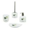 Badezimmer-Zubehörset: Seifenschale, Seifenspender, Zahnputzbecher, Toilettenbürstenhalter Palm Verkauf