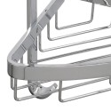 Eck-Duschablage zur Wandmontage mit 2 Ablagen, schwarz verchromtes Aluminium Attractive Katalog