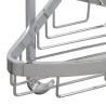 Eck-Duschablage zur Wandmontage mit 2 Ablagen, schwarz verchromtes Aluminium Attractive Katalog
