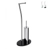 Multifunktions-Badständer WC Bidet Rollenhalter mit Bürstenhalter Toal Aktion