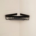 Eck-Duschablage aus schwarz verchromtem Aluminium Attractive Angebot