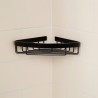 Eck-Duschablage aus schwarz verchromtem Aluminium Attractive Angebot