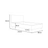 Einzelbett mit Stauraum 90x200 Kinderzimmer Design Sunny S1 