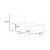 Französisches Design Bettgestell mit Bettkasten 120x200 Sunny P1 