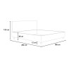 Doppelbett mit Bettkasten 170x190 Kunstleder modern Focus M2 
