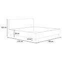 King-Size-Polsterbett 180x200 mit Bettkasten Priya K 