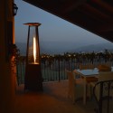 Gaspyramidenheizstrahler für den Außenbereich, Bar, Restaurant Falò Evo 