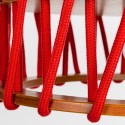 Deckenleuchte Hängelampe Stoffschirm Kordel Macaron D45 