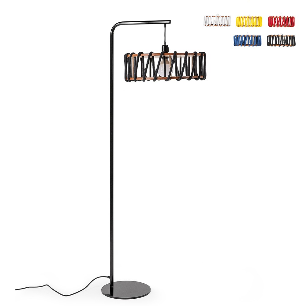 Modernes Design Stehleuchte Stehlampe Schirm Seil Macaron DF45