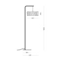 Moderne Stehlampe Design Lampenschirm Seil Macaron DF45 