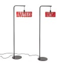 Stehlampe mit Stoffschirm und Seilbezug Design Macaron DF30 
