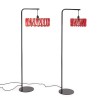 Stehlampe mit Stoffschirm und Seilbezug Design Macaron DF30 