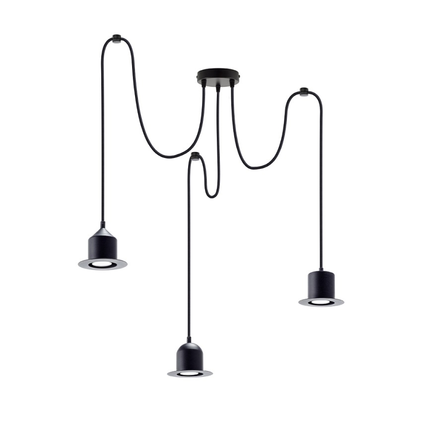 Moderner Pendelleuchter mit 3 Lichtern, Modell Hat Lamp Multiple 3 Aktion