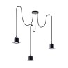 Moderner Pendelleuchter mit 3 Lichtern, Modell Hat Lamp Multiple 3 Aktion