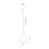 Moderner Pendelleuchter mit 3 Lichtern, Modell Hat Lamp Multiple 3 Angebot