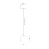 Moderner Pendelleuchter mit 3 Lichtern, Modell Hat Lamp Multiple 3 Rabatte