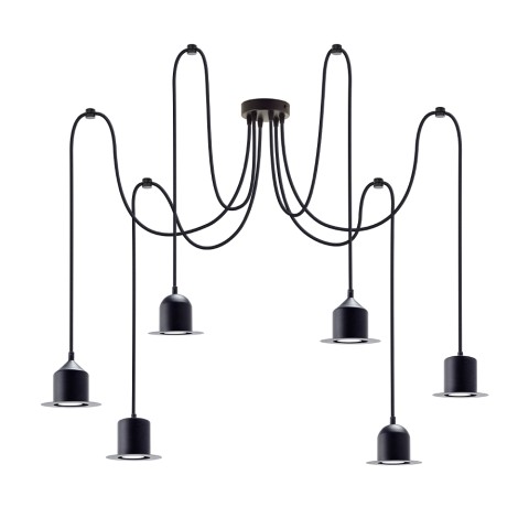 Moderner Hängelampen Kronleuchter Hat Lamp Multiple 6 mit 6 Leuchten Aktion