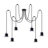 Moderner Hängelampen Kronleuchter Hat Lamp Multiple 6 mit 6 Leuchten Aktion