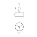 Design-Hängelampe Decke Holz Stoff Spiedino 24D Preis