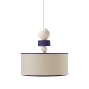 Hängelampe Deckenleuchte Design Holz Stoff Spiedino 40D Rabatte